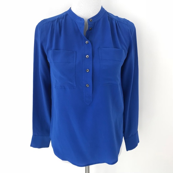 J. Crew Tops - J Crew 100% Silk Blouse Shirt
